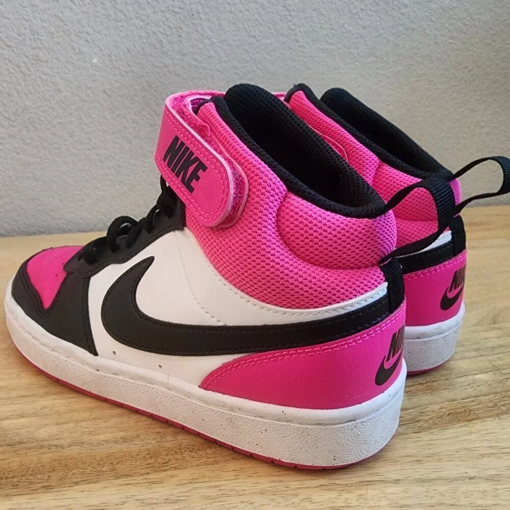 Nike Court Borough Mid 2 Shoes Youth Size 5Y Basketball HV0933-100